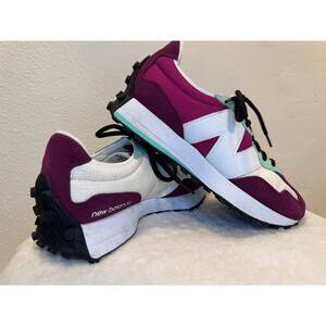 New Balance Womens 327 Burgundy Aqua Green Sneaker 10 NEW